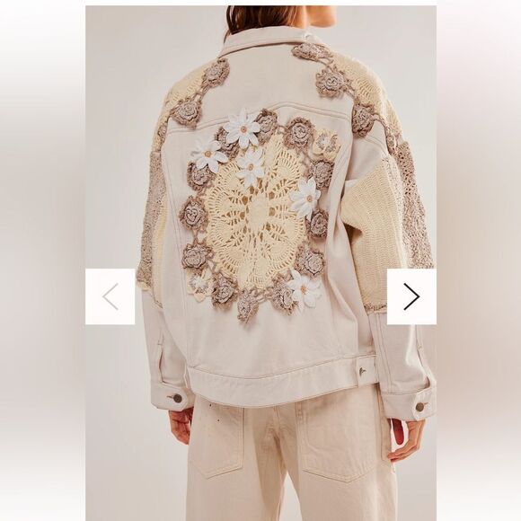 Free People Bali Rare Hearts Jacket size XS - Picture 4 of 14
